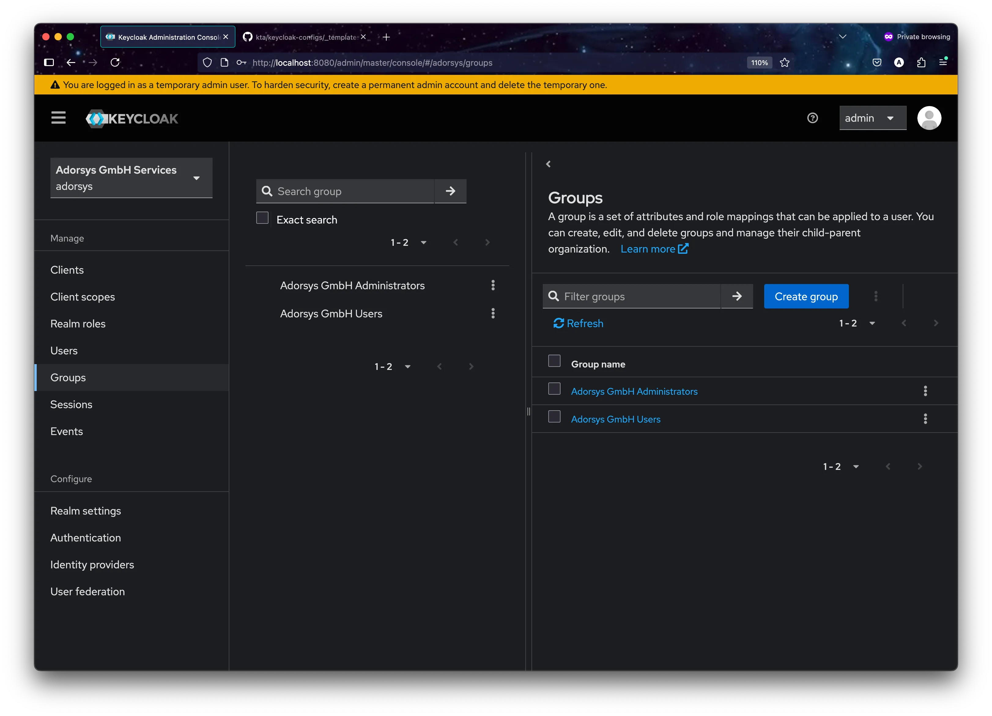 KTA tenant signup architecture flow
